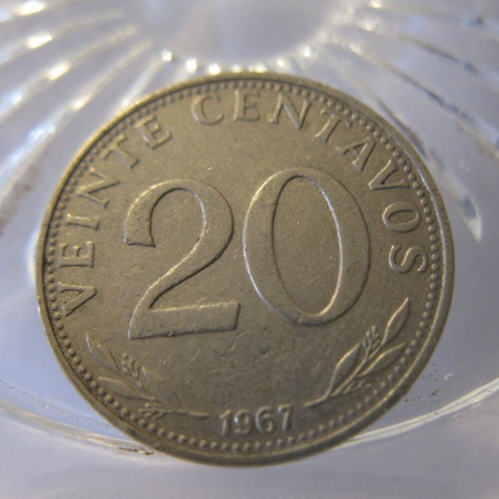 1967 Bolivia: 20 Centavos coin - Picture 2 of 2